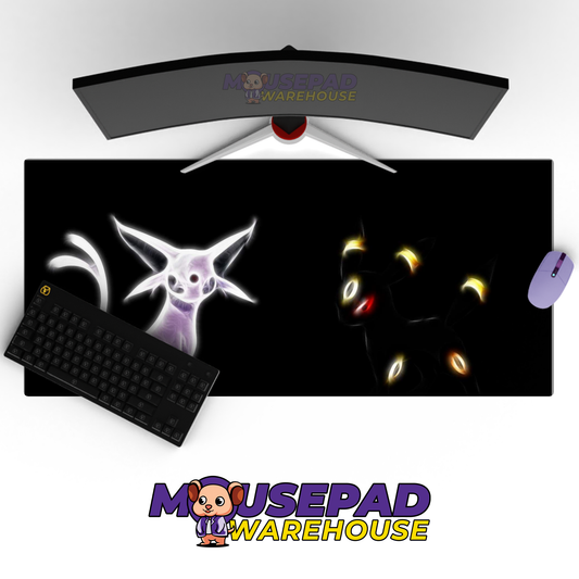 Umbreon Espeon Neon Art Mockup