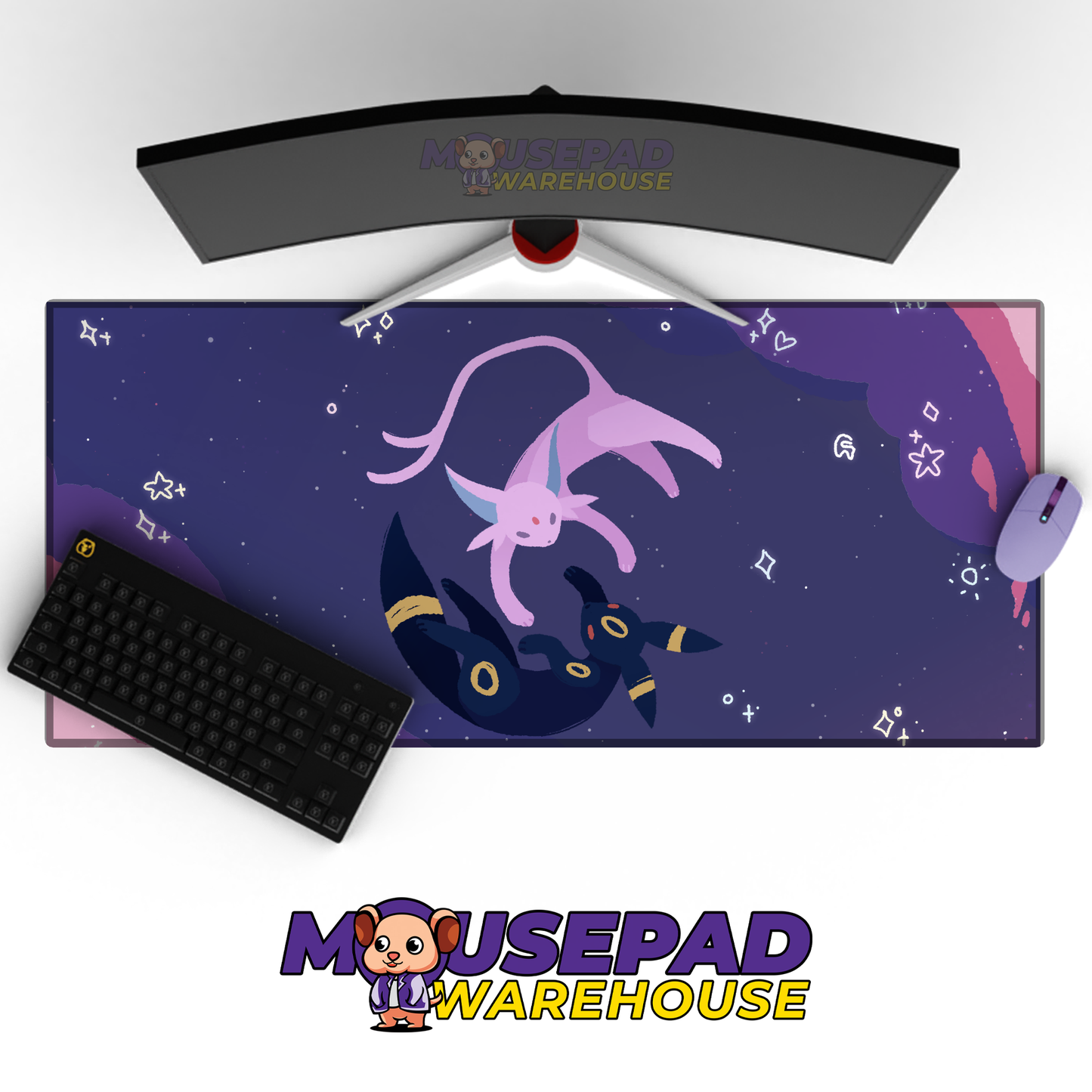 Umbreon Espeon Peace Mockup