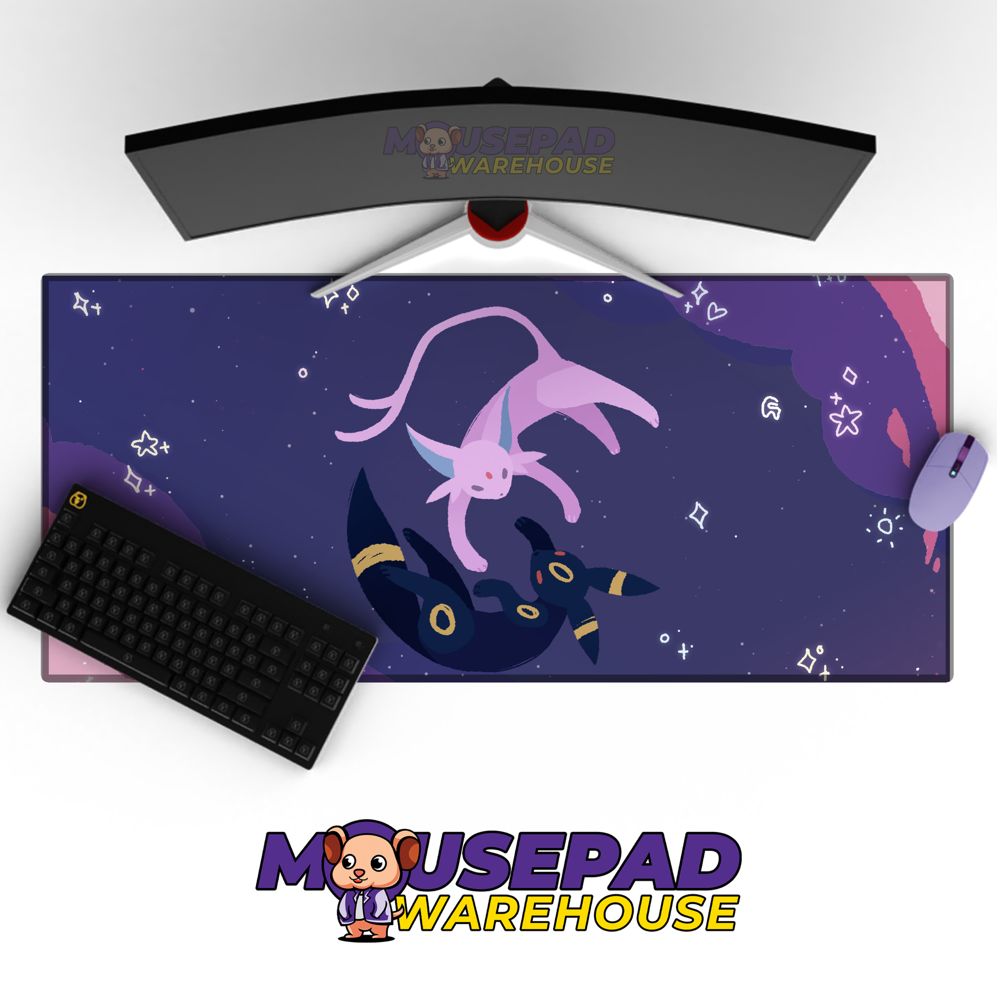 Umbreon Espeon Peace Mockup