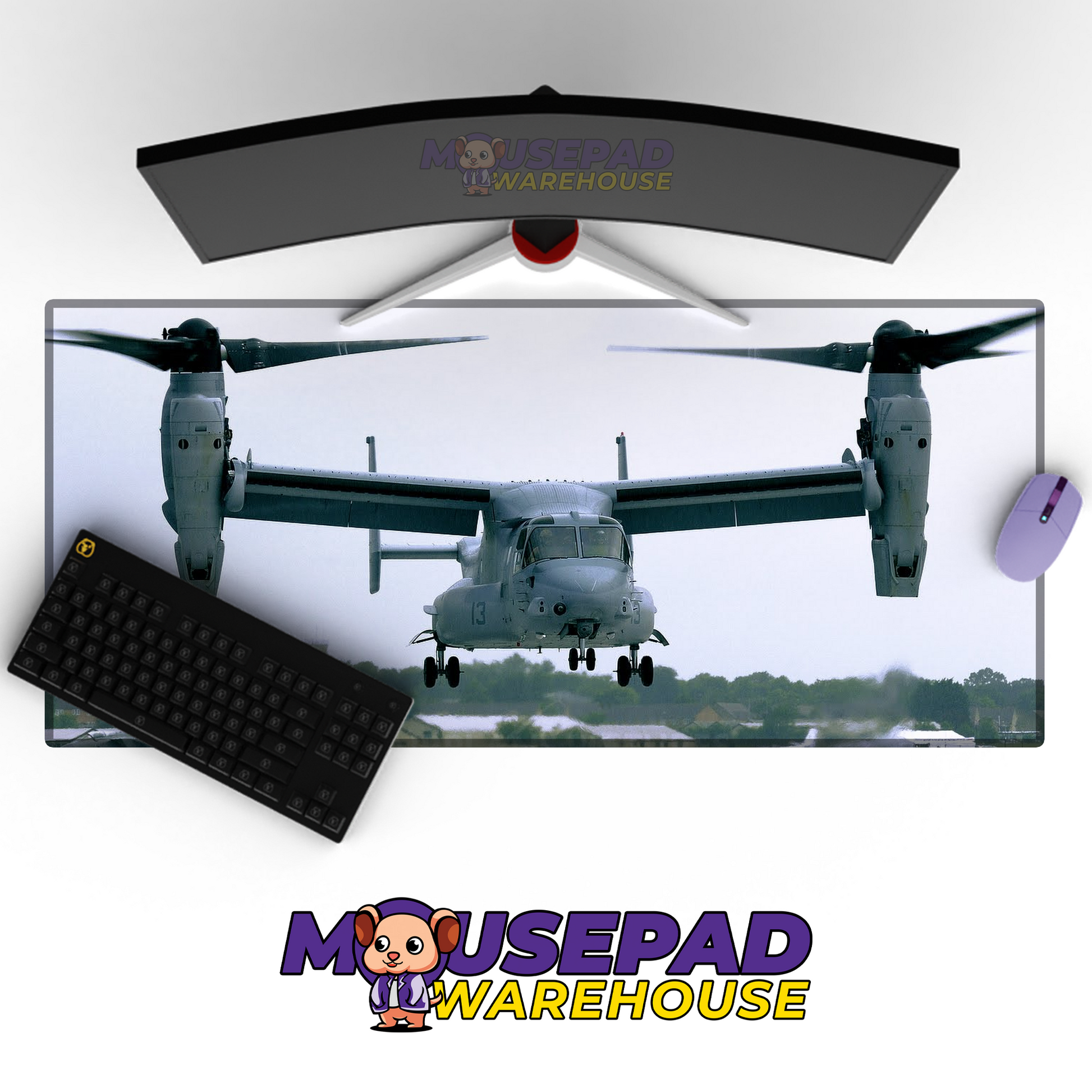V-22 Osprey V12 Mousepad Deskmat Mockup
