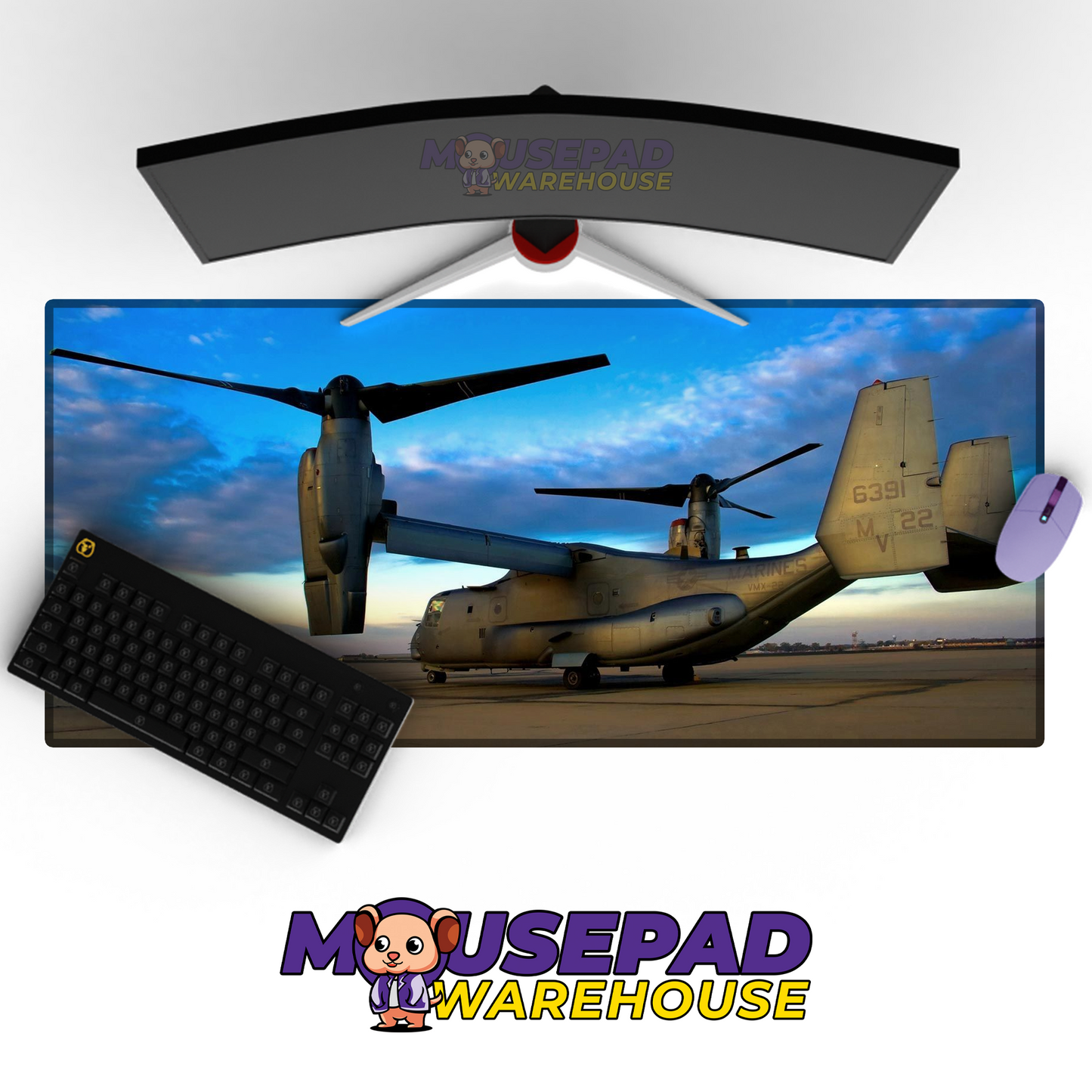 V-22 Osprey V3 Mousepad Deskmat Mockup