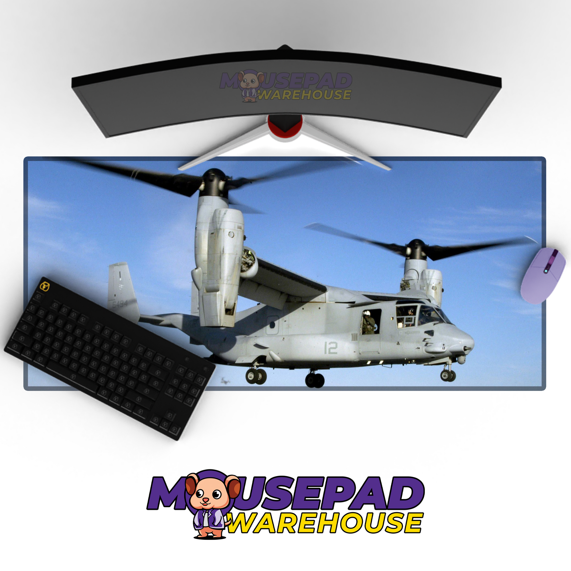 V-22 Osprey V4 Mousepad Deskmat Mockup