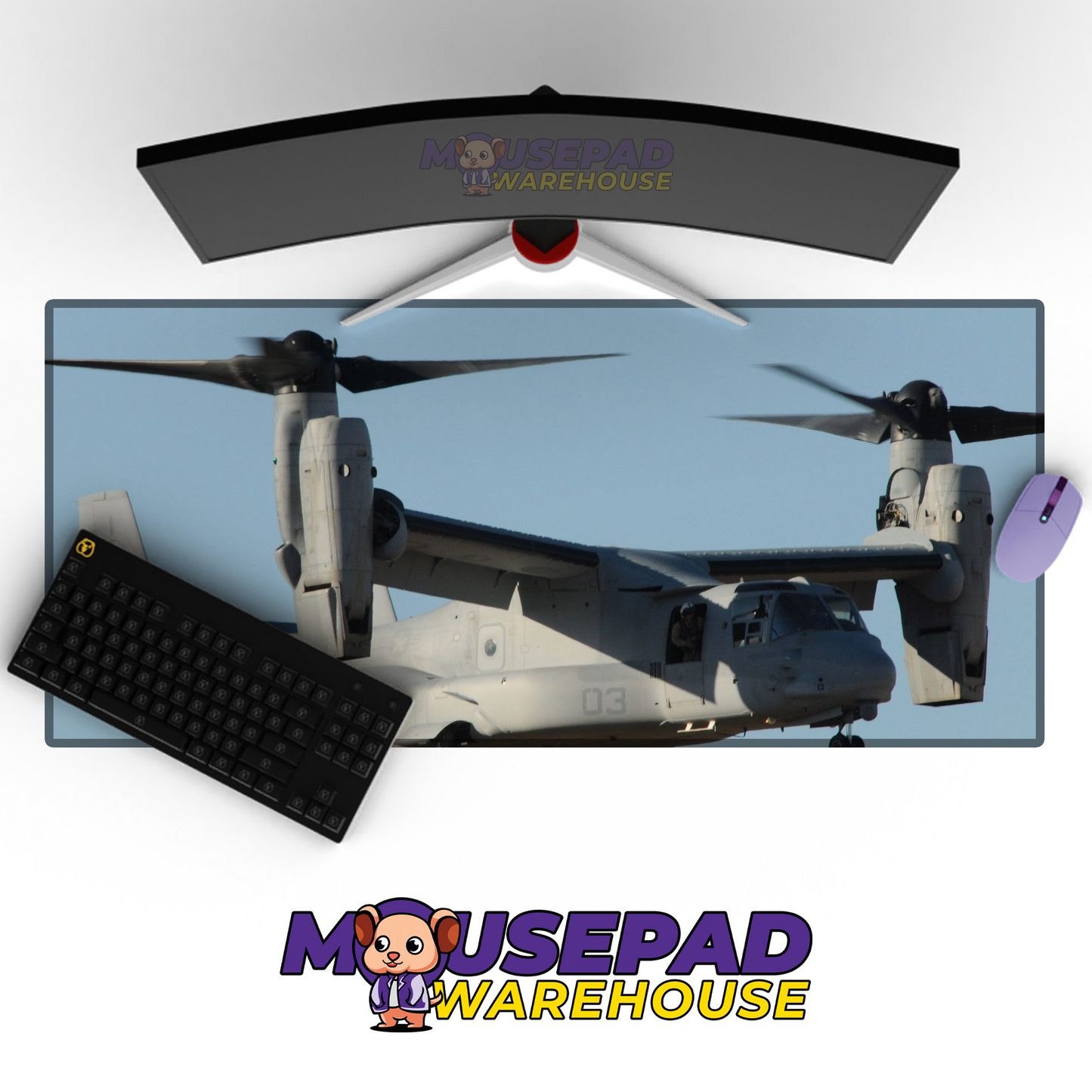 V-22 Osprey V5 Mousepad Deskmat Mockup