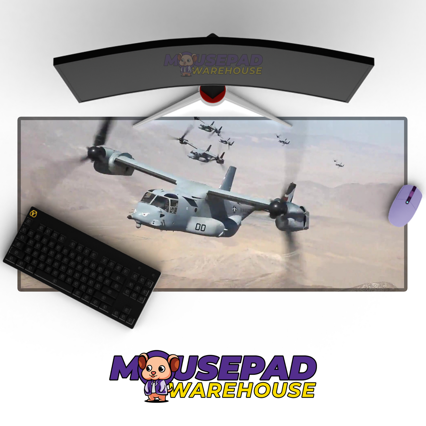 V-22 Osprey V7 Mousepad Deskmat Mockup