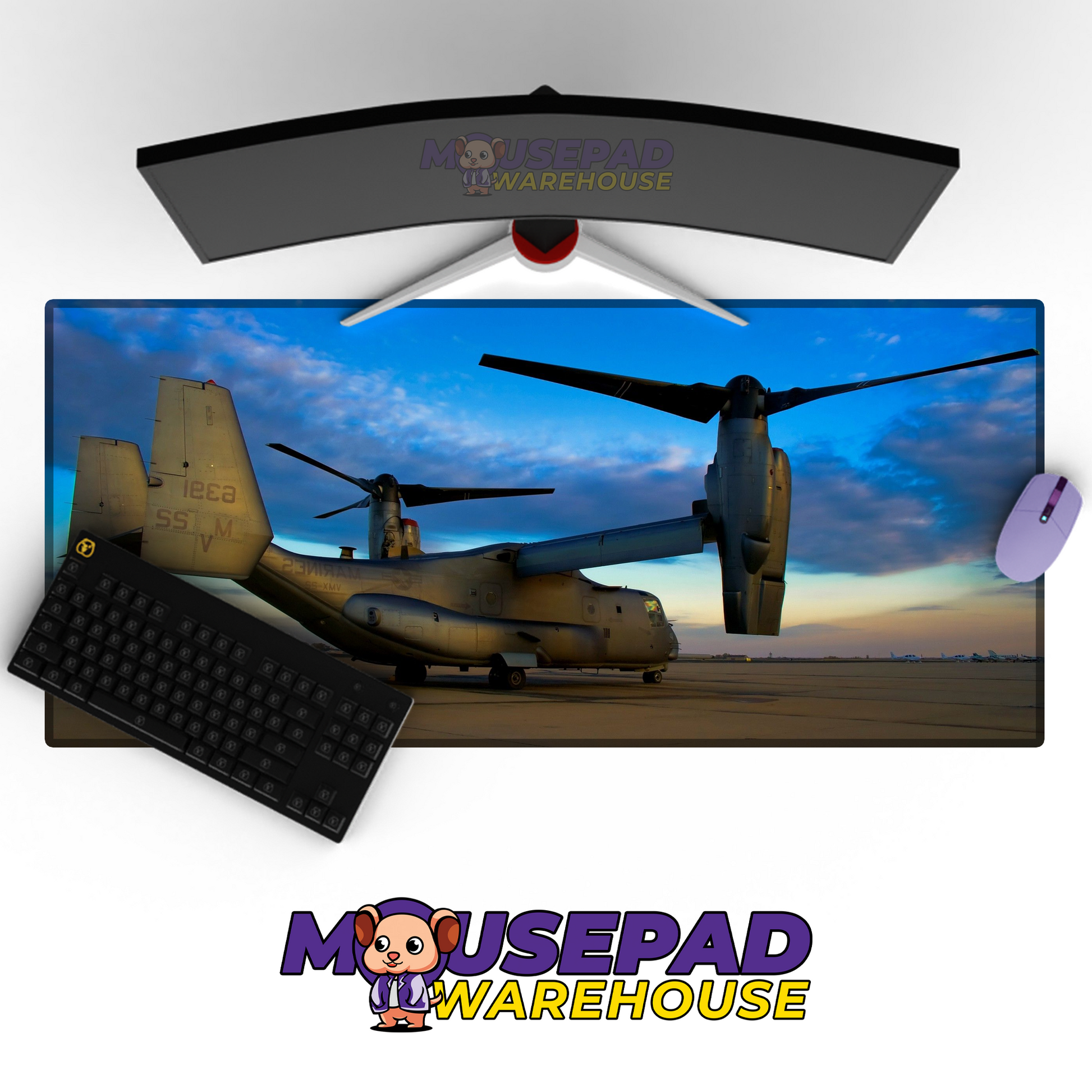 V-22 Osprey V8 Mousepad Deskmat Mockup