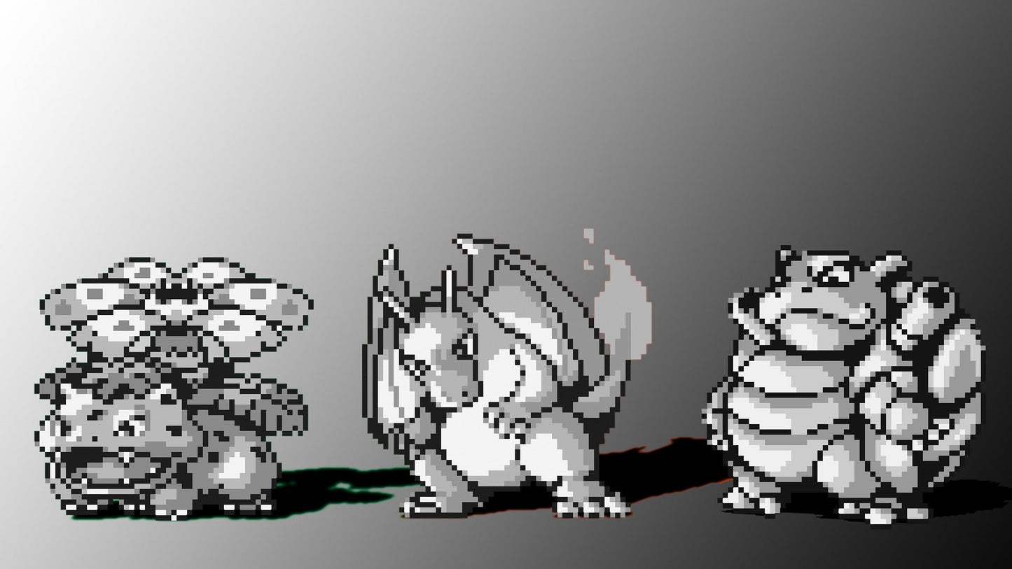 Venasaur Charizard Blastoise Original Game Sprites