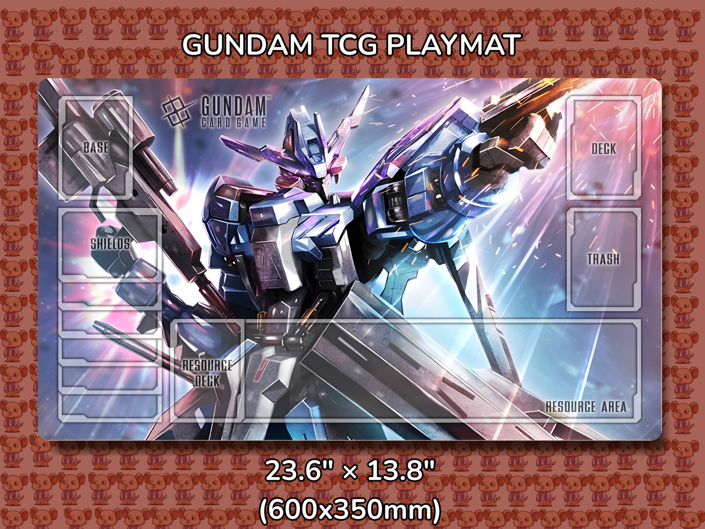Vidar Gundam TCG Playmat Mockup