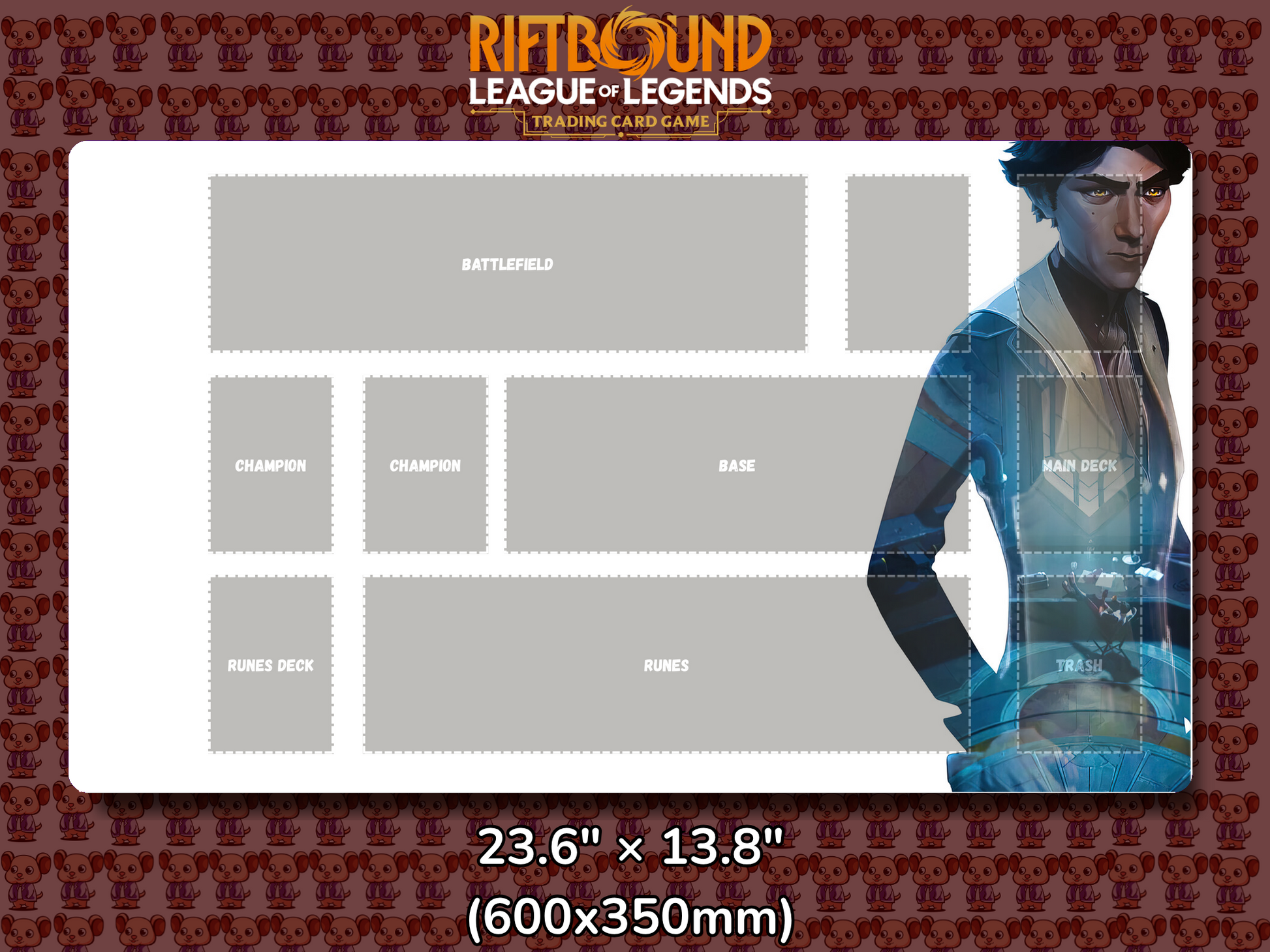 Viktor V11 - RiftBound Trading Card Game Playmat Mockup