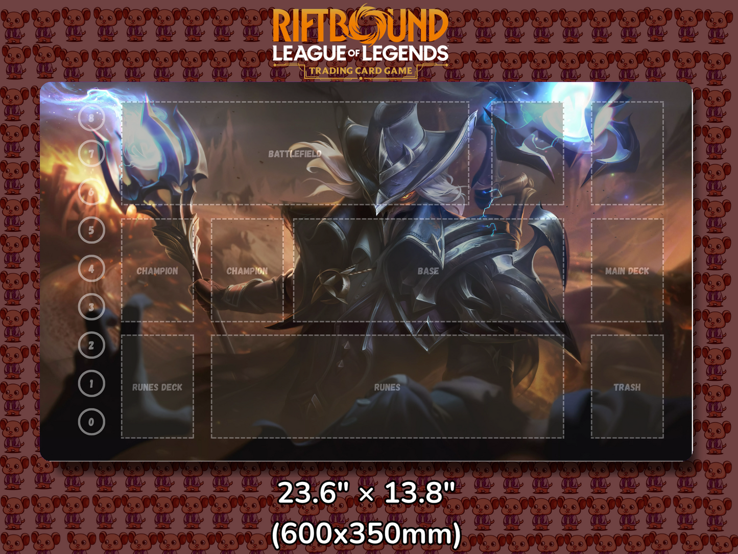 Viktor V13 - RiftBound Trading Card Game Playmat Mockup