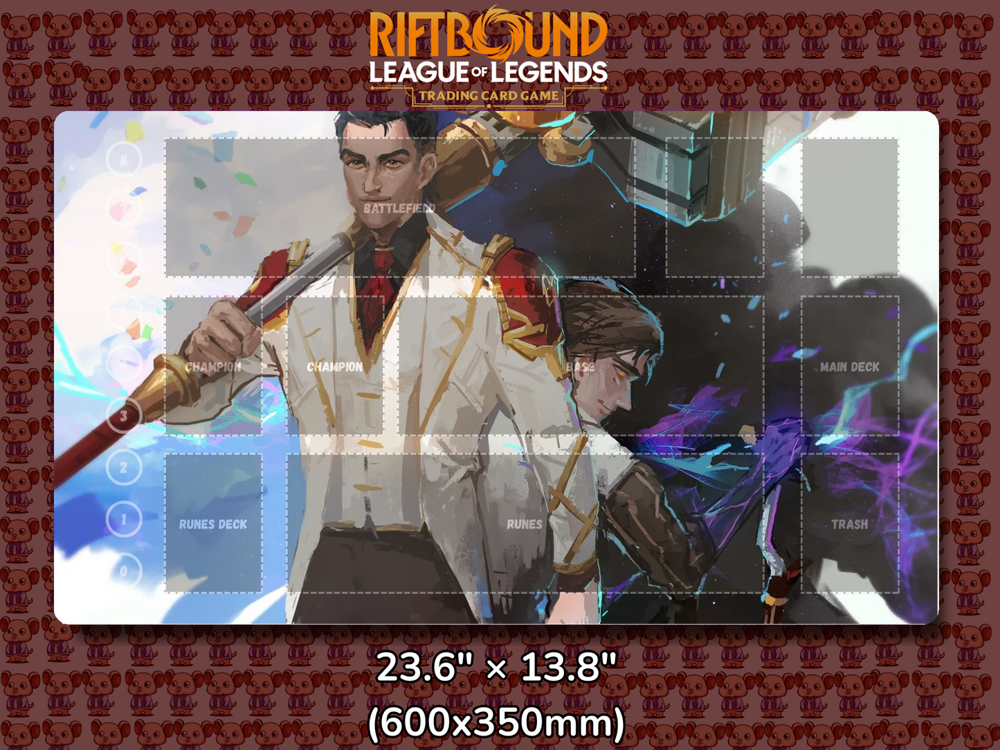 Viktor V15 - RiftBound Trading Card Game Playmat Mockup