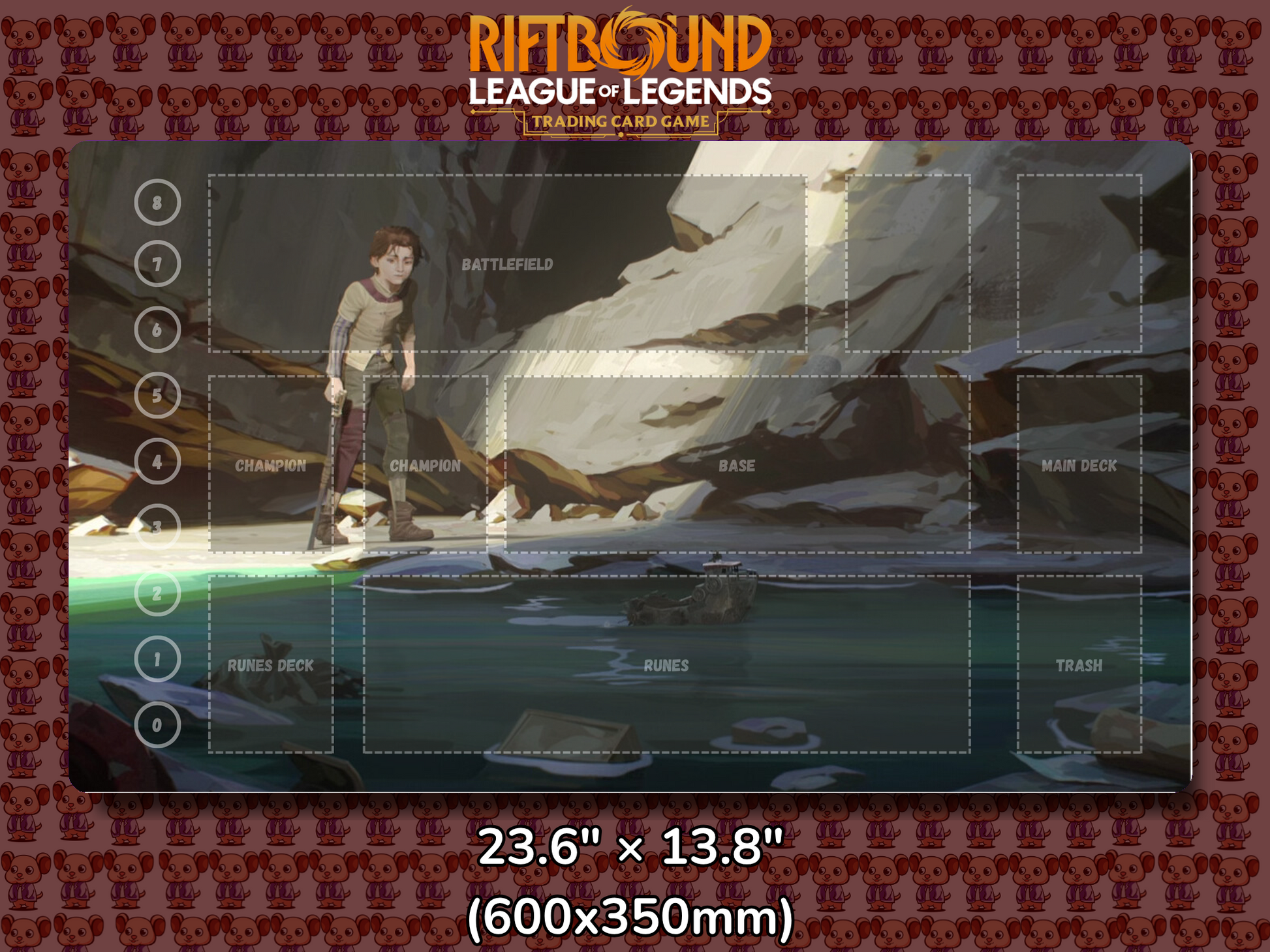 Viktor V17 - RiftBound Trading Card Game Playmat Mockup