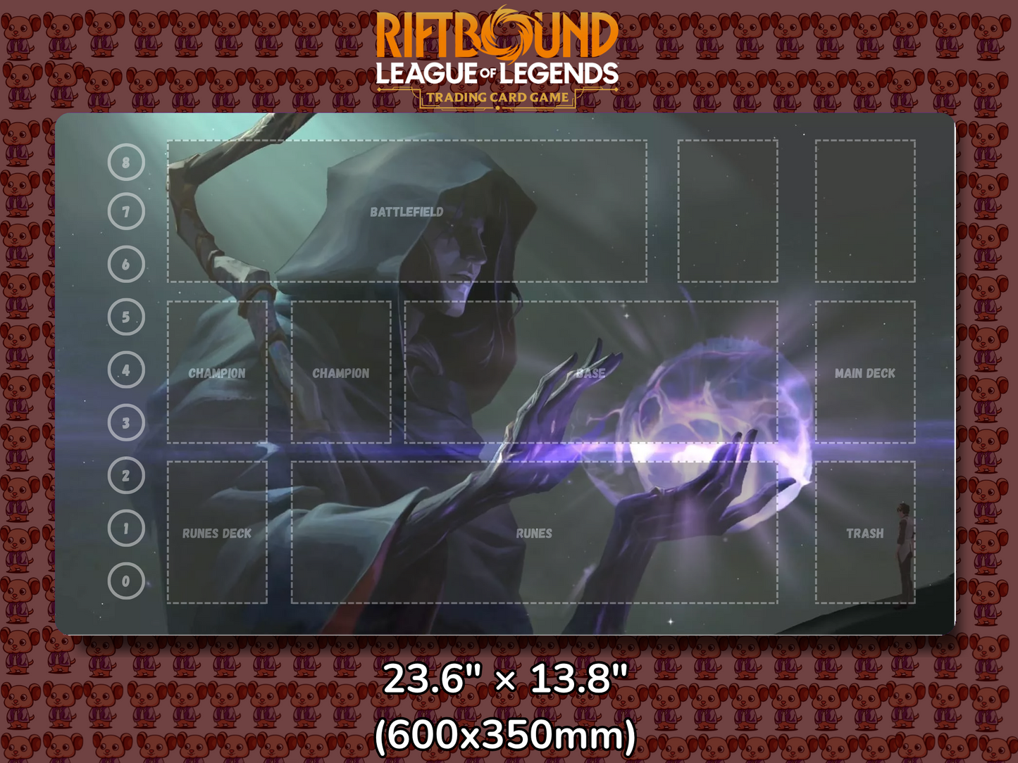 Viktor V18 - RiftBound Trading Card Game Playmat Mockup