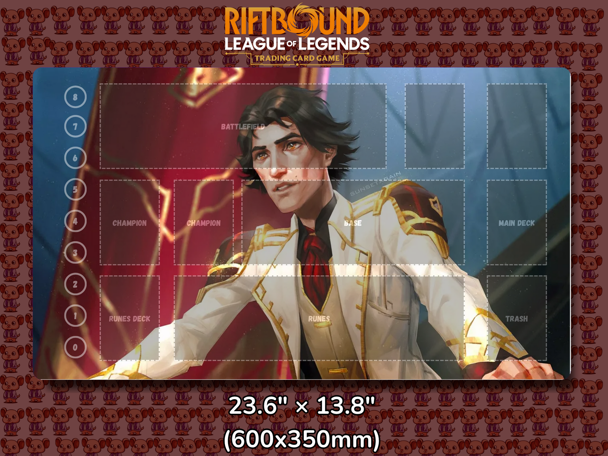 Viktor V20 - RiftBound Trading Card Game Playmat Mockup