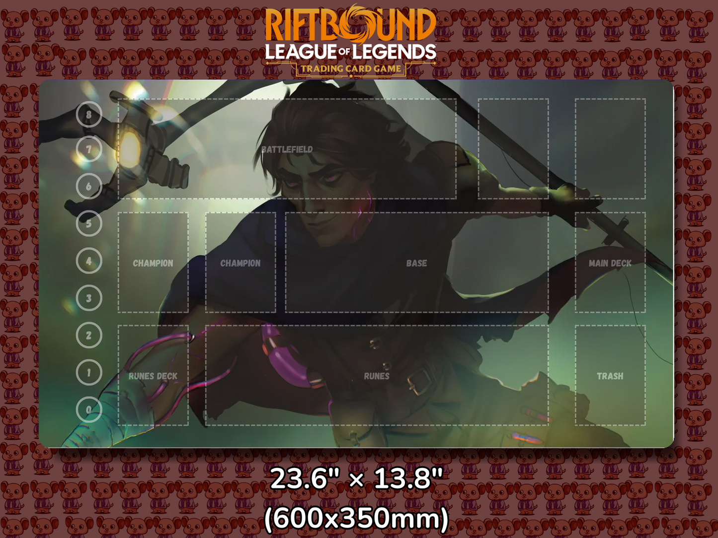 Viktor V21 - RiftBound Trading Card Game Playmat Mockup