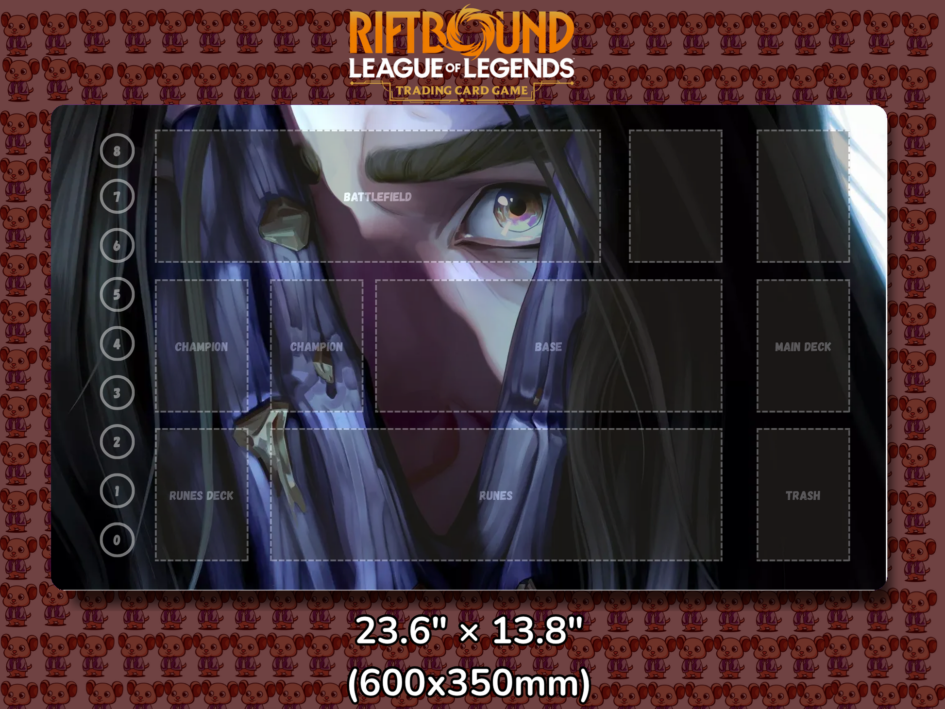 Viktor V5 - RiftBound Trading Card Game Playmat Mockup
