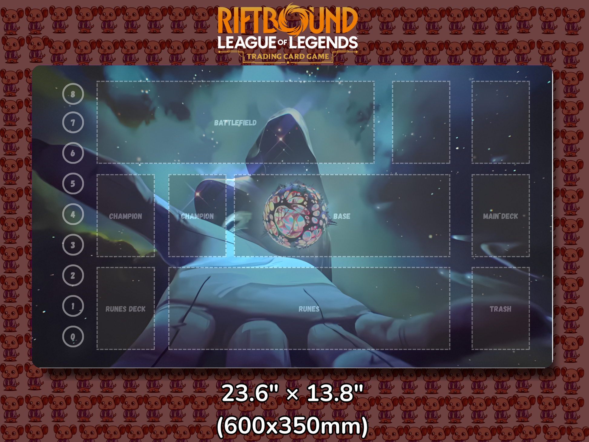 Viktor V6 - RiftBound Trading Card Game Playmat Mockup
