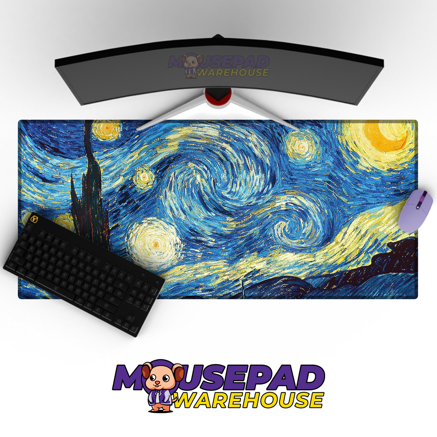 Vincent Van Gogh - The Starry Night Art (Painting) Mousepad