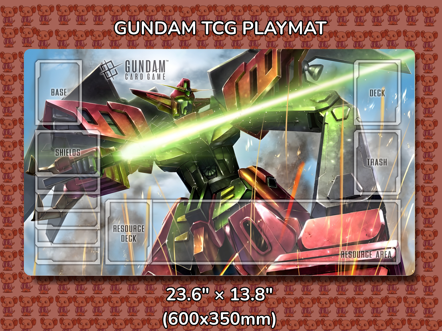 Virsago Gundam TCG Playmat Mockup
