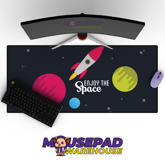 Voidlight Cosmic Universe Mousepad Mockup