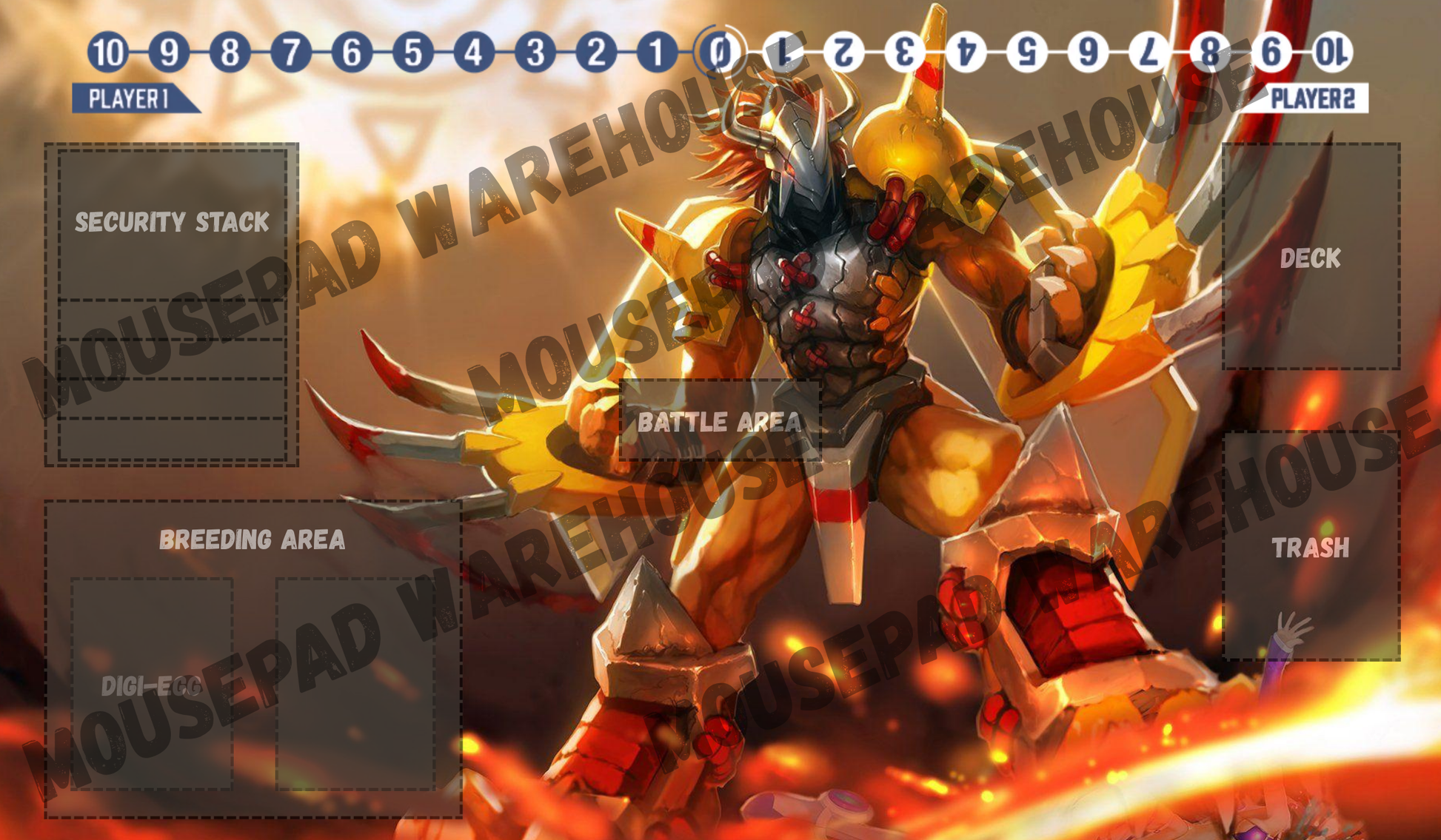 Wargreymon Digimon Card Game Playmat