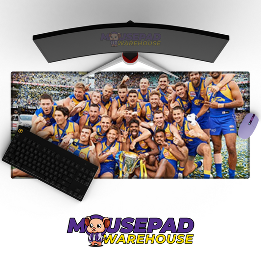 West Coast Eagles V5 Mousepad Deskmat Mockup