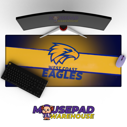 West Coast Eagles V6 Mousepad Deskmat Mockup