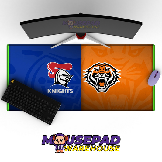 Wests Tigers V11 Mousepad Deskmat Mockup