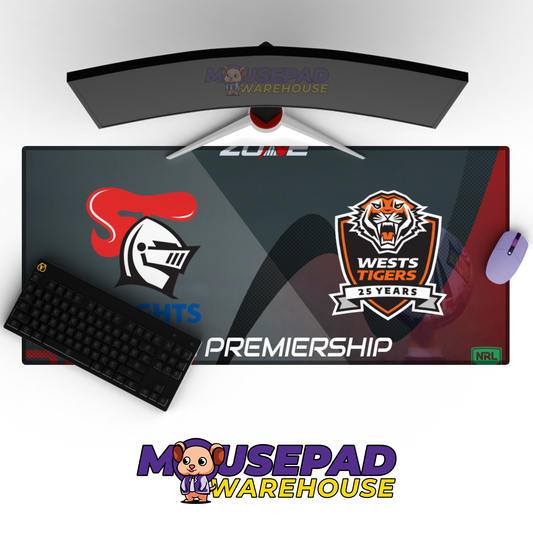 Wests Tigers V19 Mousepad Deskmat Mockup