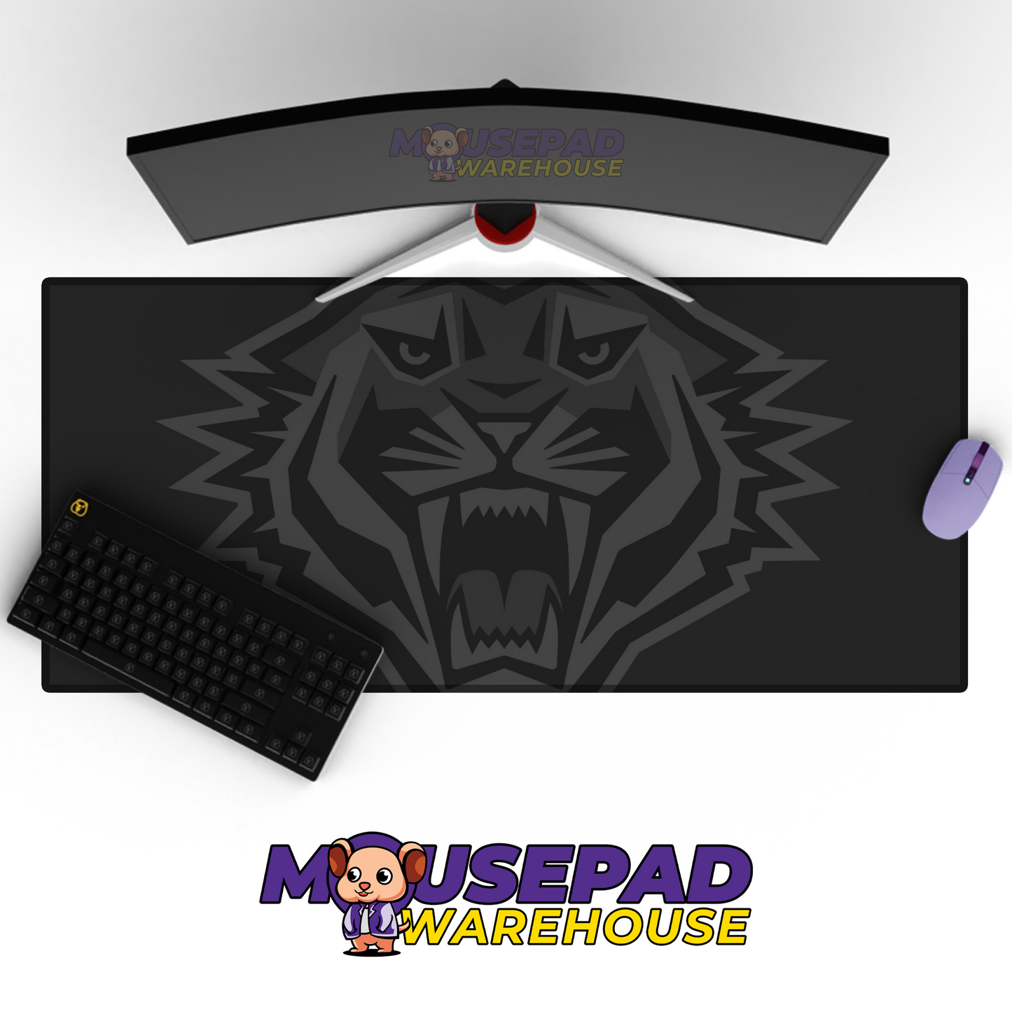 Wests Tigers V20 Mousepad Deskmat Mockup