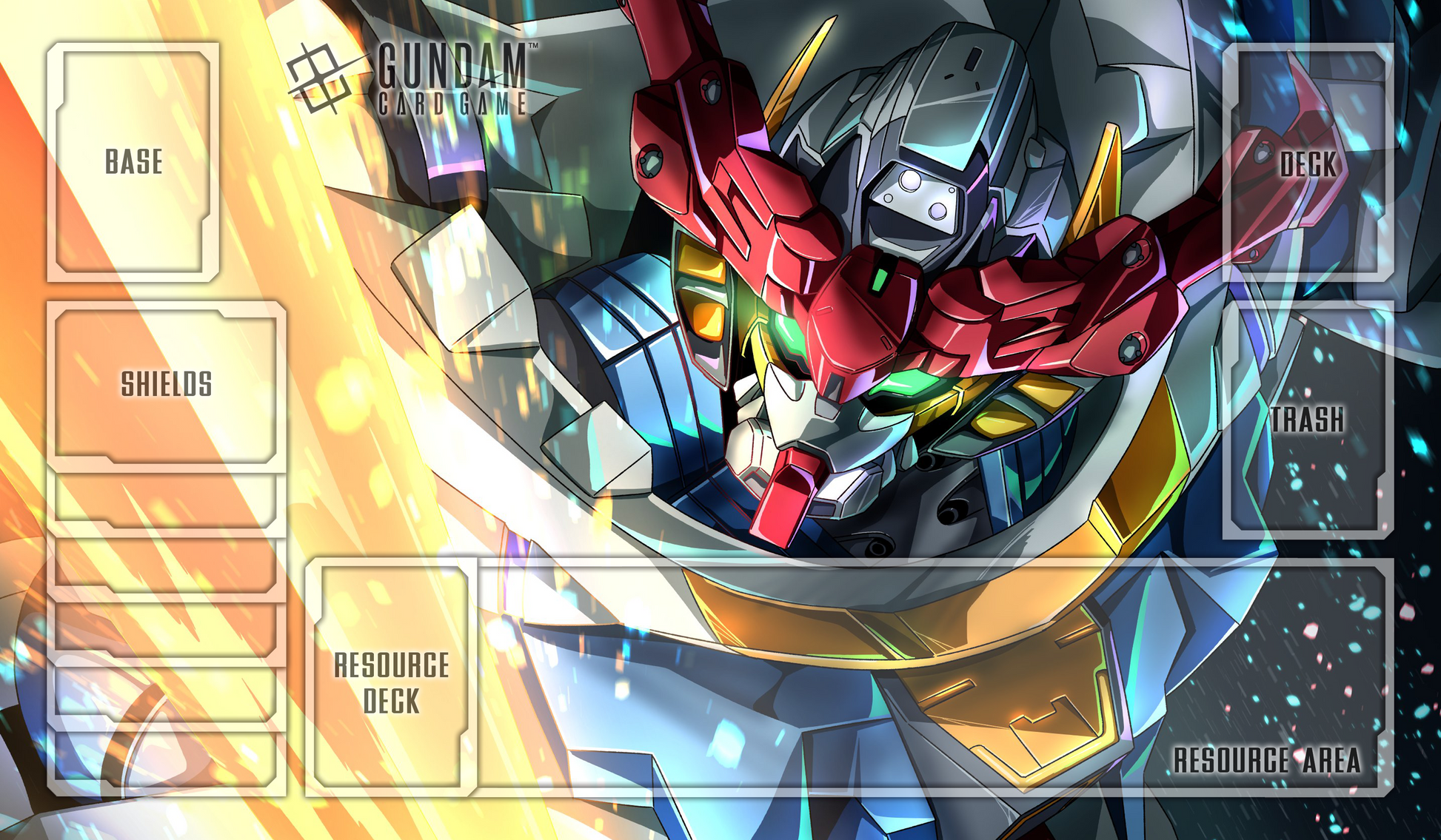 White Gundam TCG Playmat