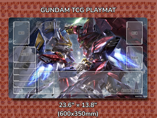 Wing 30th Anniversary Gundam TCG Playmat Mockup