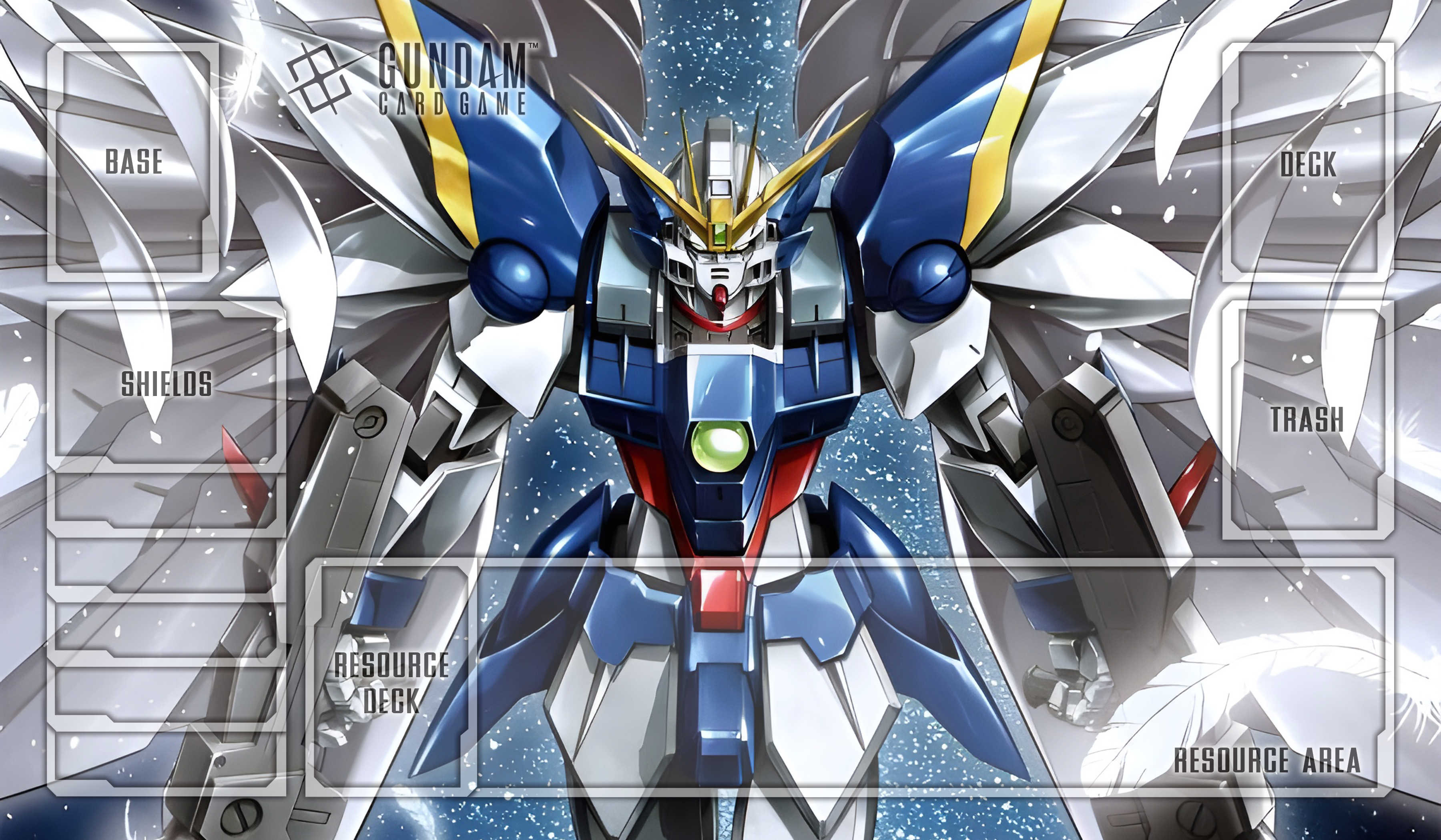 Wing Zero Gundam TCG playmat, sold at Mousepad Warehouse
