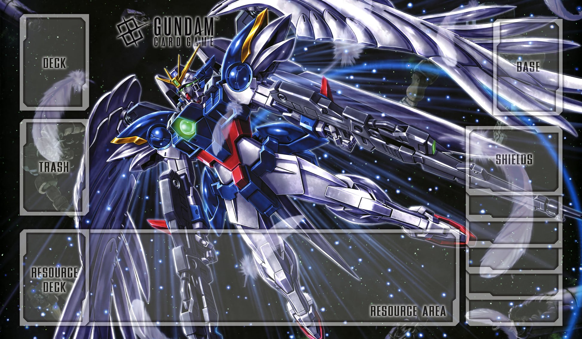 Wing left Gundam TCG Playmat