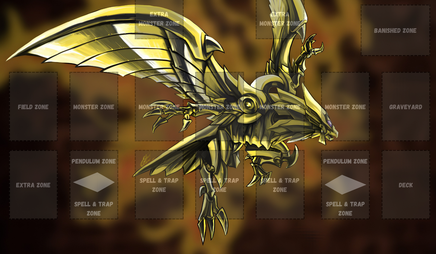Winged Dragon of Ra Yu Gi Oh Card Game Playmat