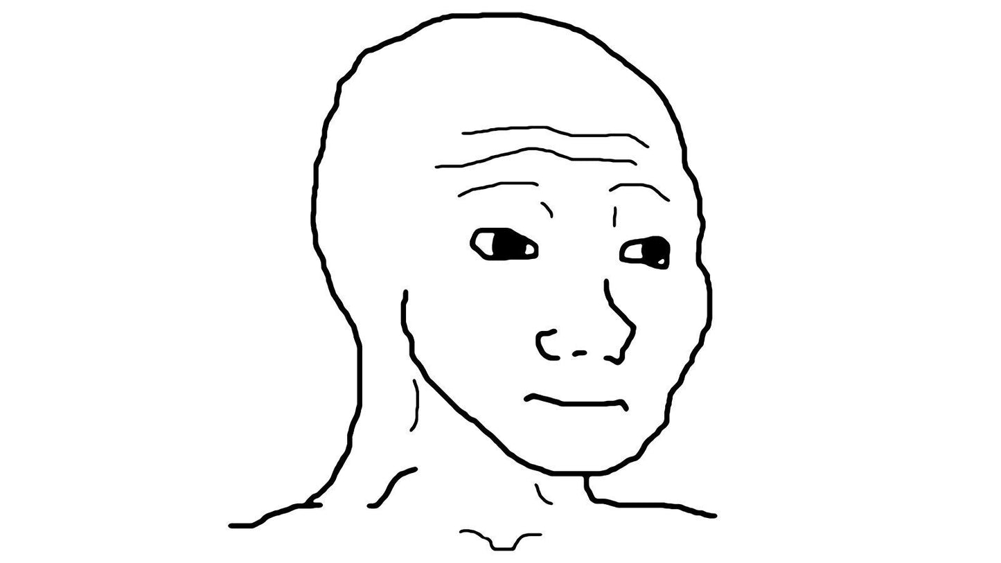 Wojak Meme Mousepad Desk mat