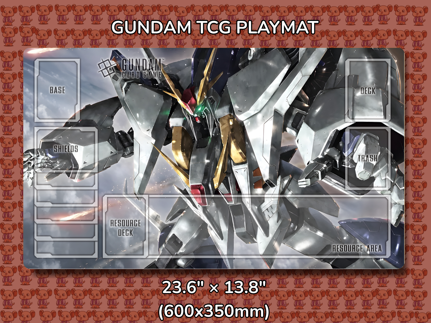 Xi V2 Gundam TCG Playmat Mockup