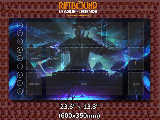 Yasuo V11 - RiftBound Trading Card Game Playmat Mockup