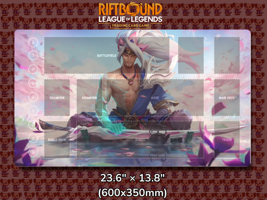 Yasuo V15 - RiftBound Trading Card Game Playmat Mockup