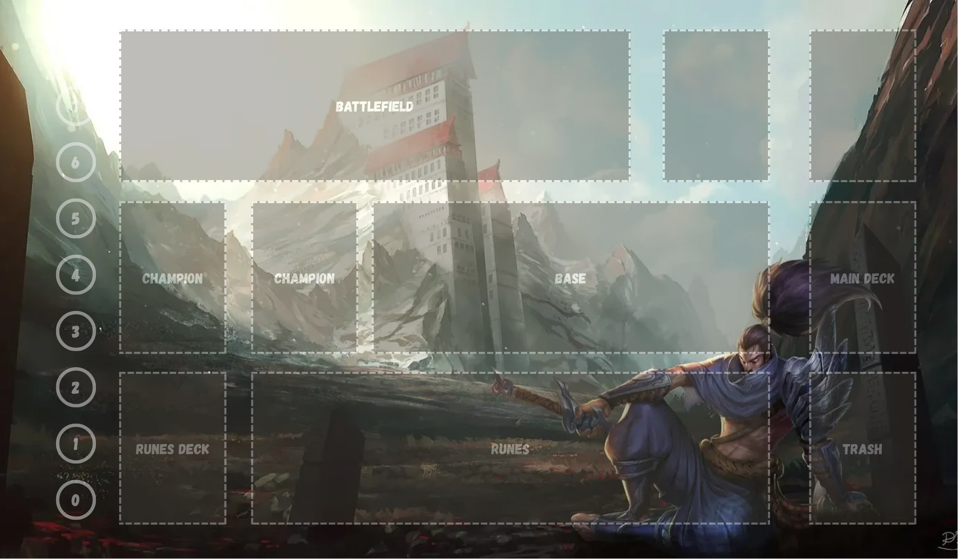 Yasuo V18 - RiftBound Trading Card Game Playmat