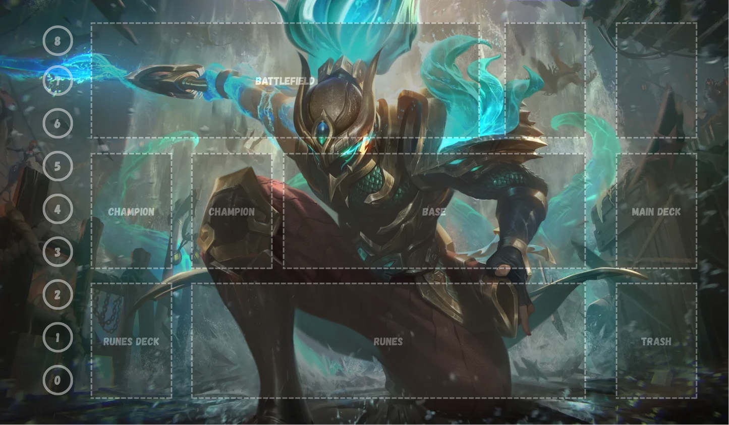 Yasuo V19 - RiftBound Trading Card Game Playmat