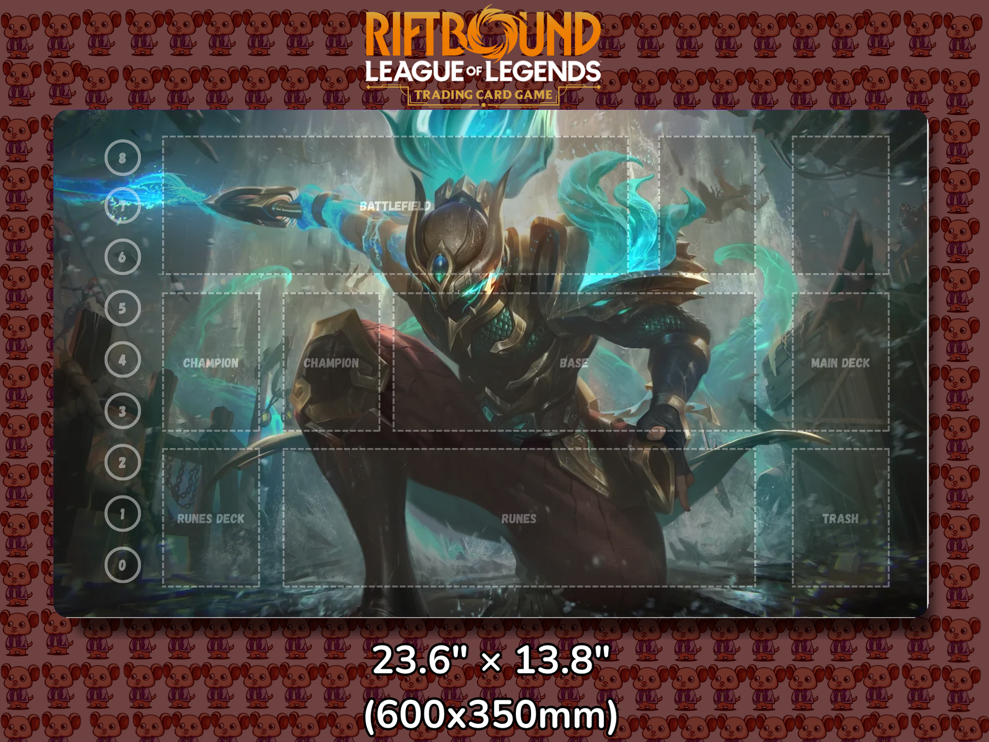 Yasuo V19 - RiftBound Trading Card Game Playmat Mockup