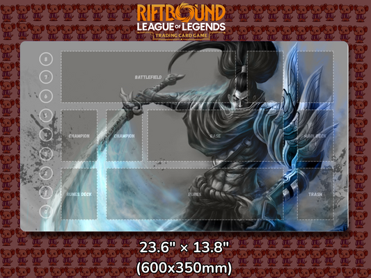 Yasuo V21 - RiftBound Trading Card Game Playmat Mockup