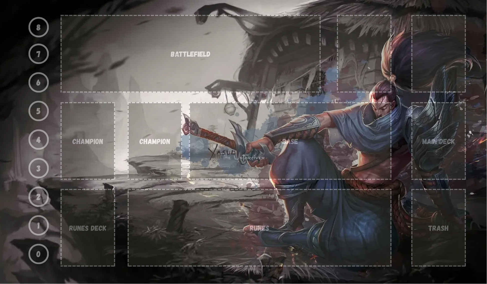 Yasuo V2 - RiftBound Trading Card Game Playmat