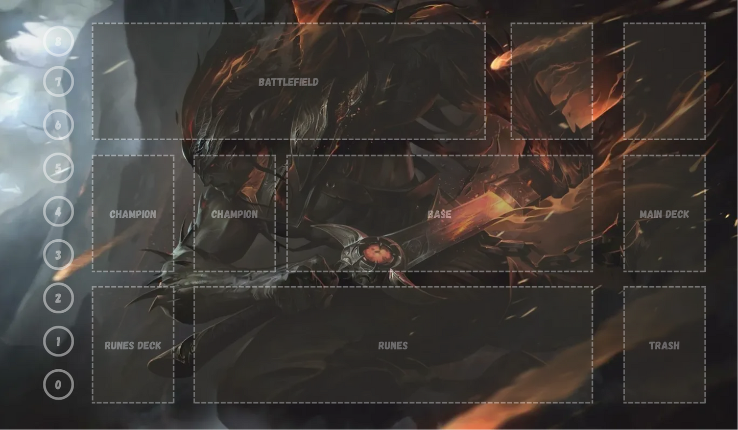 Yasuo V3 - RiftBound Trading Card Game Playmat
