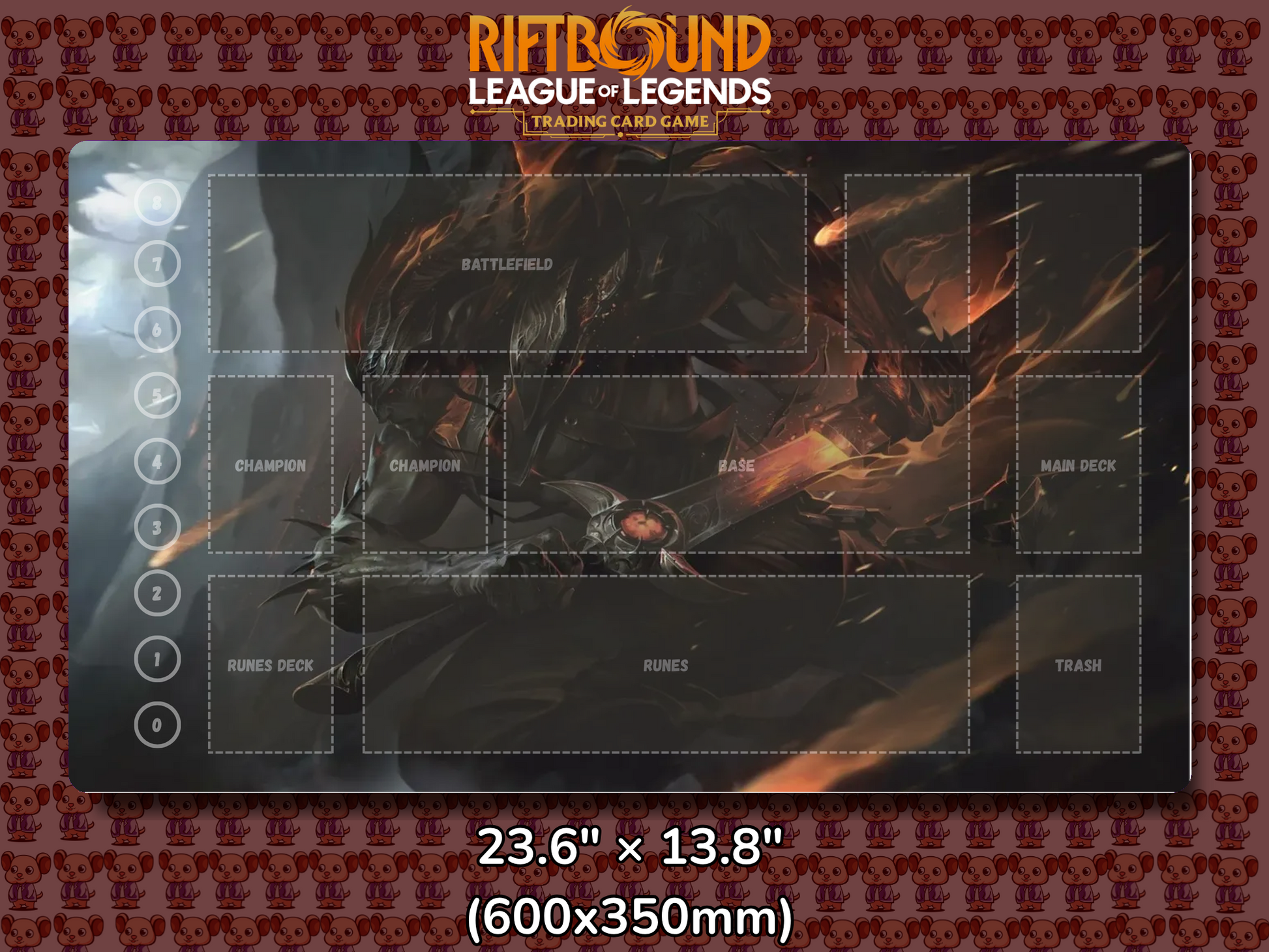 Yasuo V3 - RiftBound Trading Card Game Playmat Mockup
