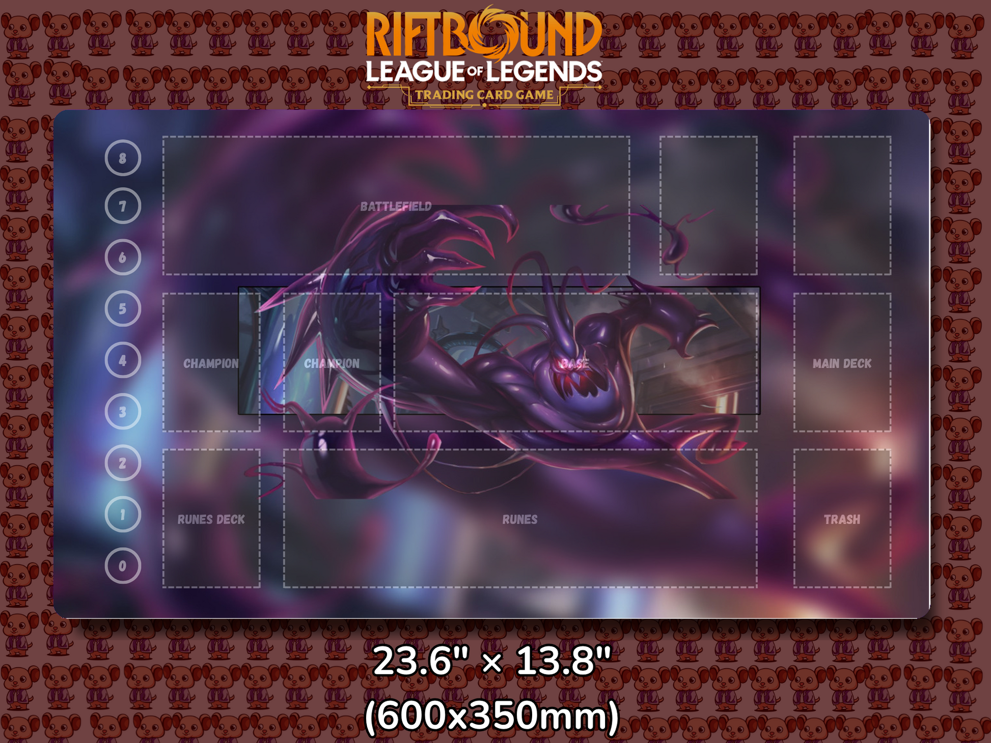 Zac V11 - RiftBound Trading Card Game Playmat Mockup