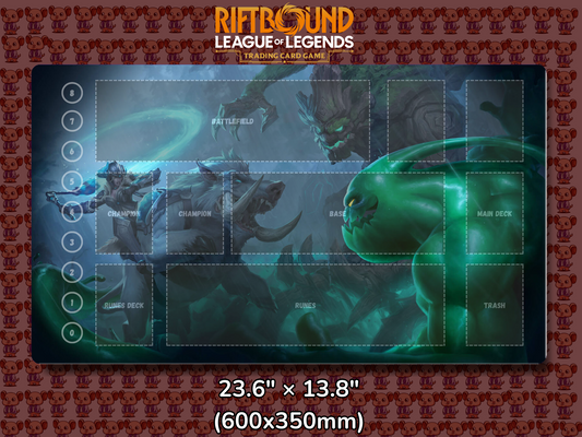Zac V12 - RiftBound Trading Card Game Playmat Mockup