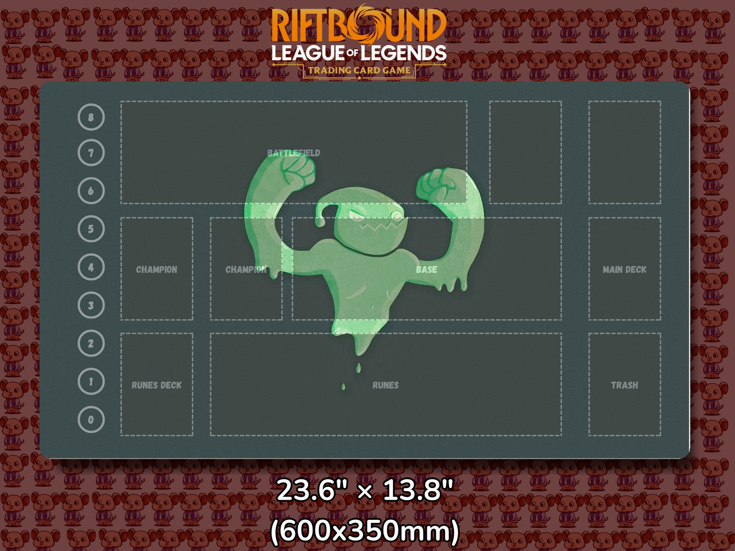 Zac V13 - RiftBound Trading Card Game Playmat Mockup
