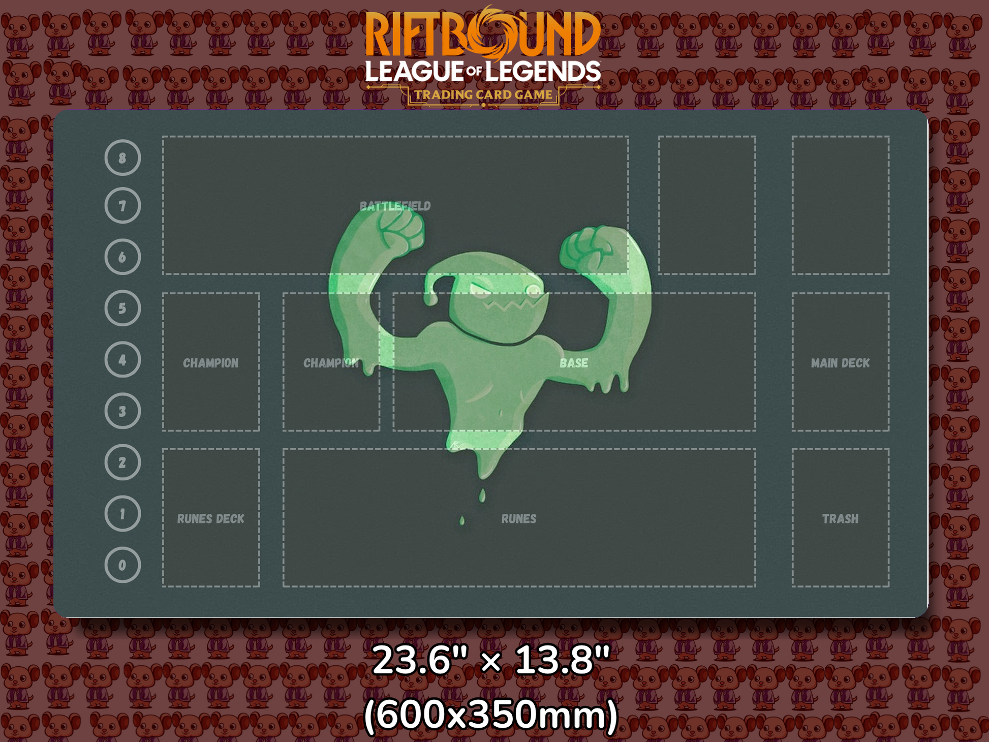 Zac V13 - RiftBound Trading Card Game Playmat Mockup