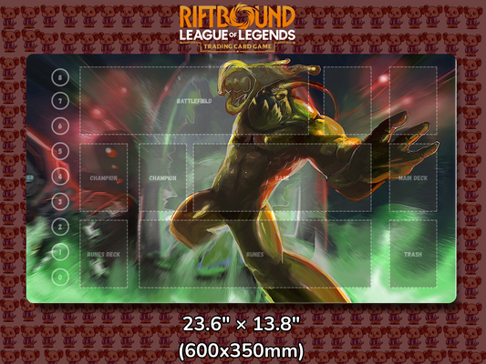 Zac V9 - RiftBound Trading Card Game Playmat Mockup